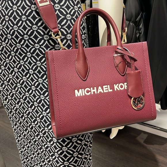 Michael Kors Mirella Small Pebbled Leather Crossbody Bag - Picture 15 of 16